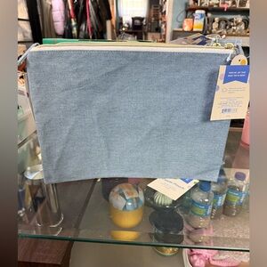 Target Denim Blue Pouch. Set of 6